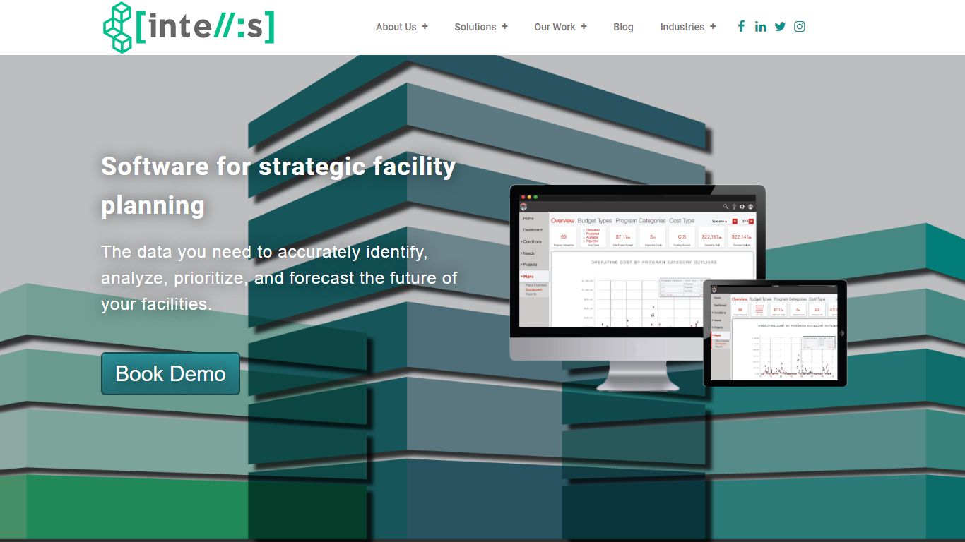 Software for strategic facility planning - Intellis